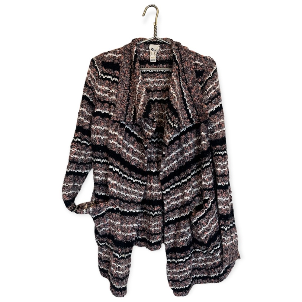LED Luxe Essentials Denim Long Line Cardigan Sweater